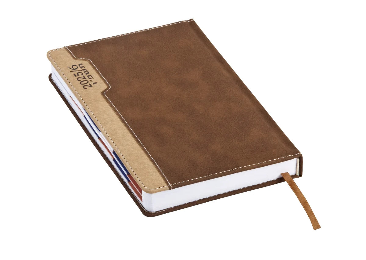 יומן שנתי איכותי A5 - חום