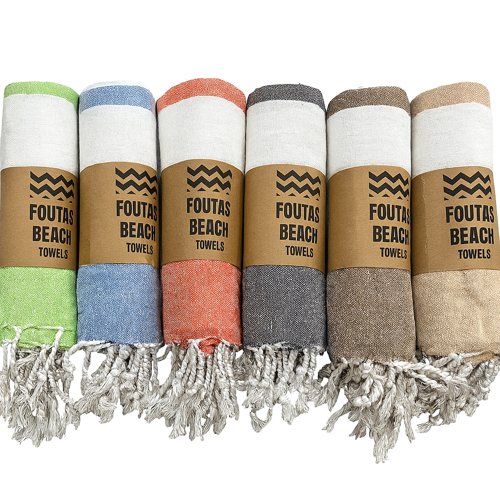 מגבת חוף פרנזים 88*160- מגבת טורקית - טוליפ