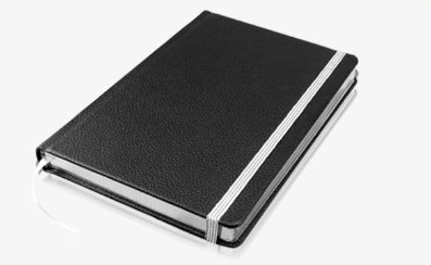 מחברת קשיחה דמוי עור מהודרת