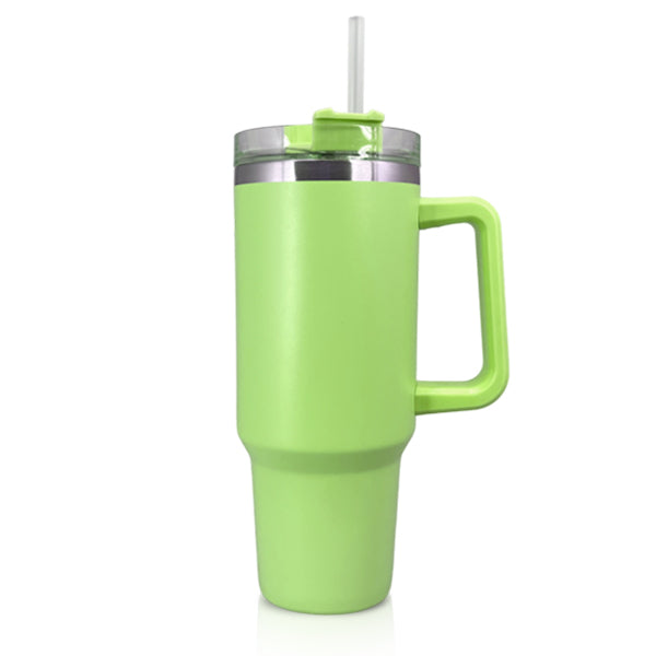 כוס תרמית עם קש 1.2 ליטר ירוק