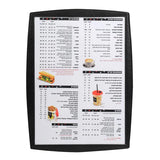 אוגדן לתפריט דו צדדי לתפריט כריכה דמוי עור A4