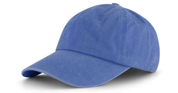 כובע סטון ווש טבעי כחול בהיר