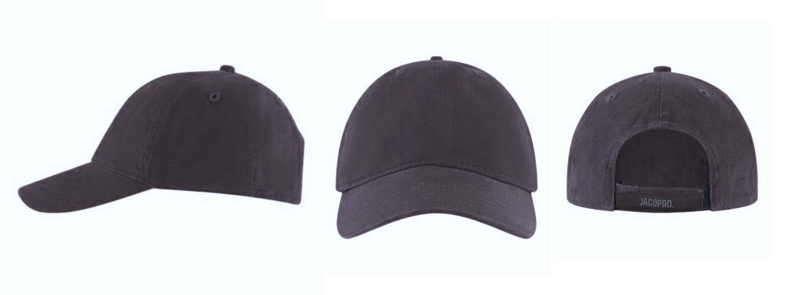 כובע קנבס איכותי - אפור כהה