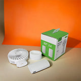 מאוורר מתקפל עוצמתי משולב מטען נייד 4,000 - מארז