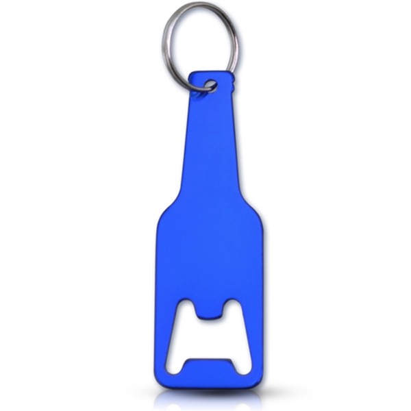 מחזיק מפתחות פותחן בקבוק בירה כחול