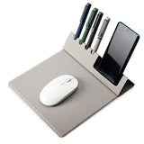 פד עכבר מתקפל עשוי P.U עם מעמד לעטים וטלפון