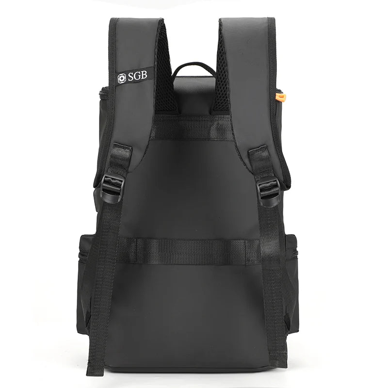 תיק גב איכותי במיוחד - שחור עם רצועות נשיאה