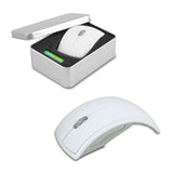 עכבר אלחוטי אופטי מתקפל בקופסת מתכת