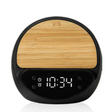 שעון דיגטלי משולב מעמד טעינה אלחוטי שחור