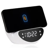 שעון דיגטלי משולב מעמד טעינה אלחוטי הדמייה