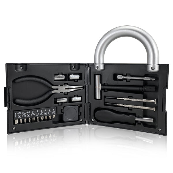 סט כלי עבודה בצורת מנעול 21 חלקים