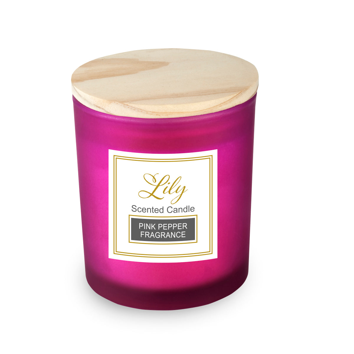 נר ריחני בכוס זכוכית עם מכסה במבוק