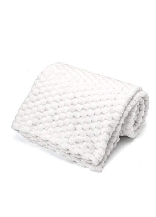 שמיכת ז׳קארד קוביות יוקרתית