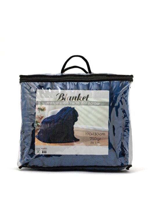 שמיכת פסים פלנאל מפנקת