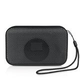 רמקול בלוטוס קומפקטי עם מעמד לטלפון חכם שחור