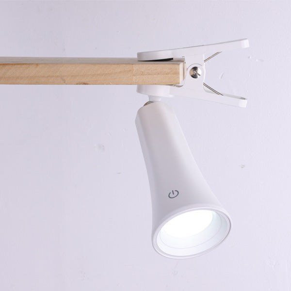 מנורת שולחן עם ראש מגנטי מתפרק 3 מצבים נטענת חיבור קליפס