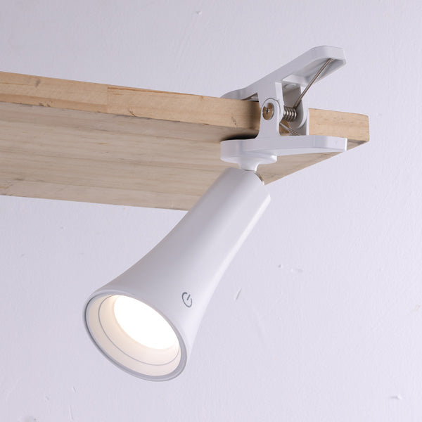 מנורת שולחן עם ראש מגנטי מתפרק 3 מצבים נטענת מחובר למדף
