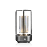 מנורה שולחנית נטענת יוקרתית  אפור