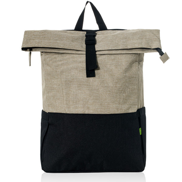 תיק גב אקולוגי מעוצב למחשב נייד - בז'