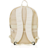 תיק גב אקולוגי מכותנה למחשב נייד מבט מאחור טבעי