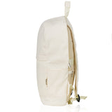 תיק גב אקולוגי מכותנה למחשב נייד טבעי צד