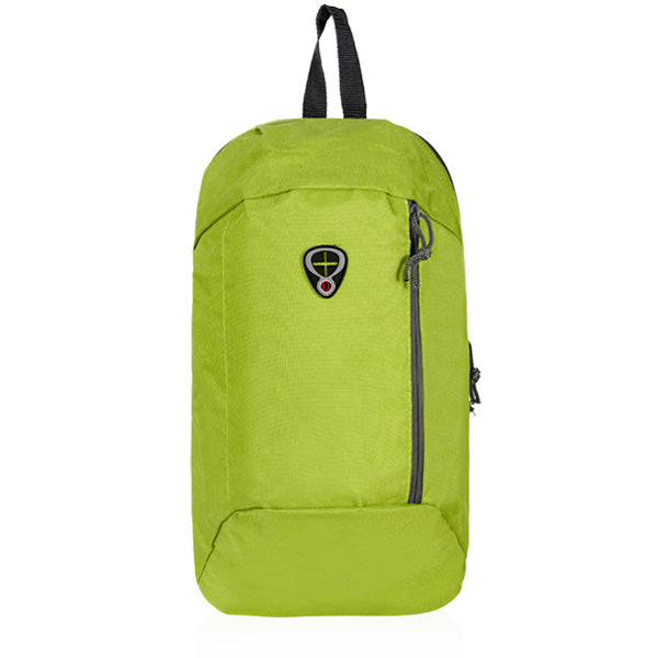 תיק גב קומפקטי מבד אריג - ירוק קדימה 