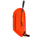 תיק גב קומפקטי מבד אריג -  אדום מהצד