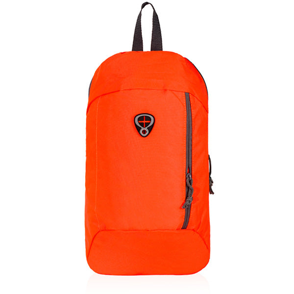 תיק גב קומפקטי מבד אריג - אדום קדימה