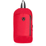 תיק גב קומפקטי מבד אריג - אדום קדימה