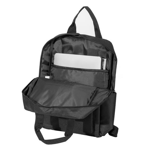 תיק גב אקולוגי מעוצב למחשב נייד  - פתוח