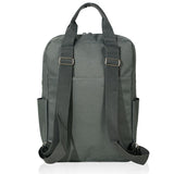 תיק גב אקולוגי מעוצב למחשב נייד  -  אפור מאחור