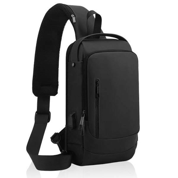 תיק צד איכותי חיבור USB שחור