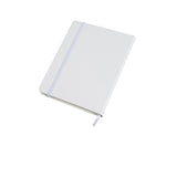 פנקס כריכה קשה PU עם סימניה A6 לבן