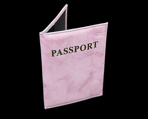 כיסוי דרכון איכותי דמוי עור בעיצוב שיש