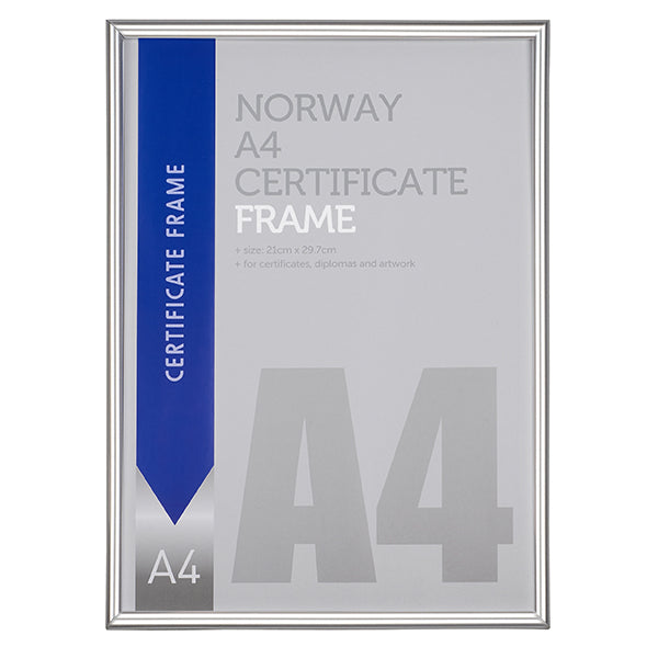 מסגרת A4 לשולחן ולקיר כסף