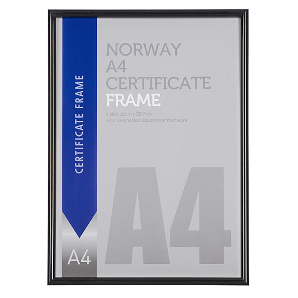 מסגרת A4 לשולחן ולקיר שחור