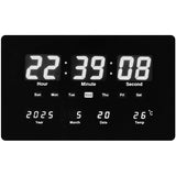 שעון דיגיטלי משולב תאריכון ומד מעלות תאורת לד