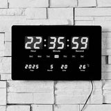שעון דיגיטלי משולב תאריכון ומד מעלות תאורת לד הדמייה
