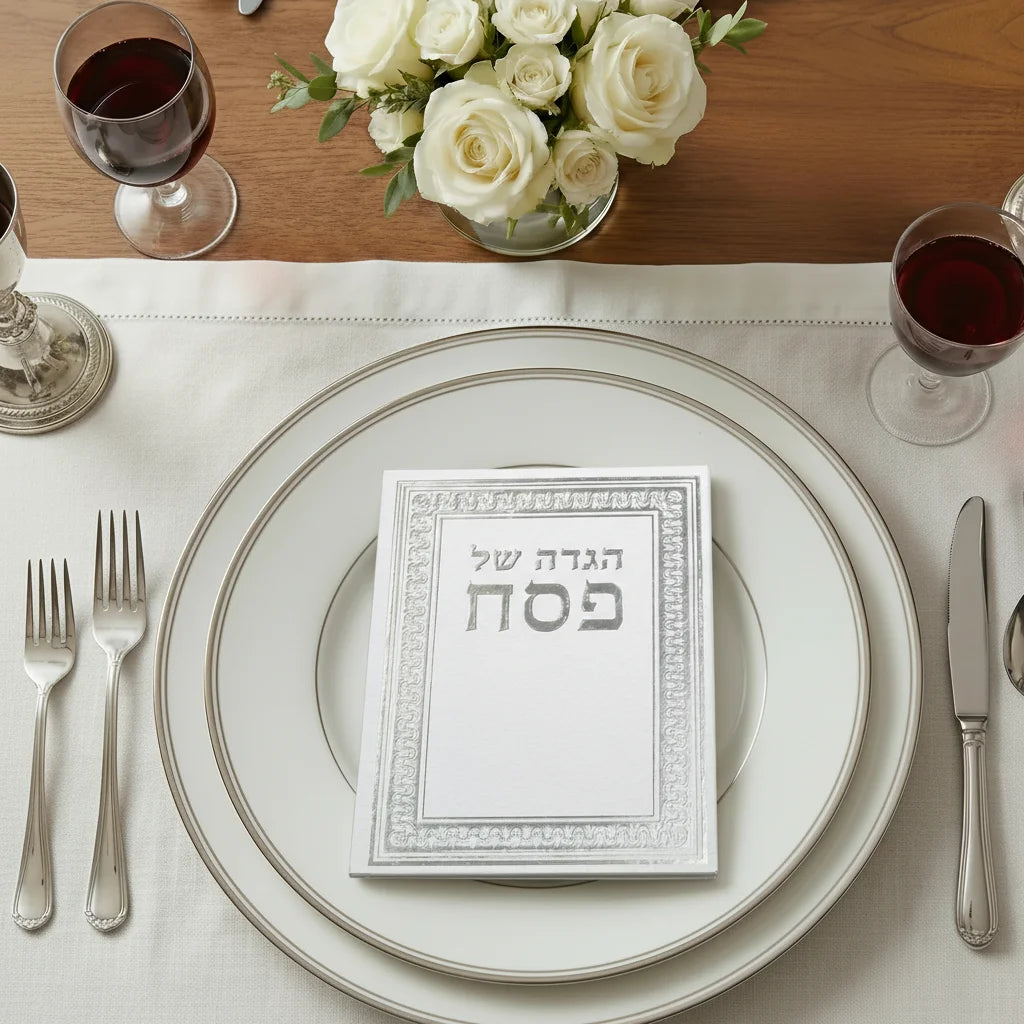 הגדה של פסח כריכה קשה עיטור כסף