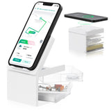 מטען אלחוטי שולחני משולב מעמד לטלפון ומגירות