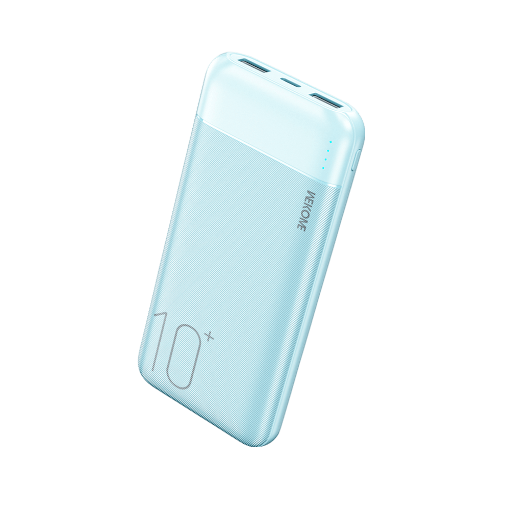 מטען נייד 10,000 mAh תצוגת LED - וולטאג' תכלת