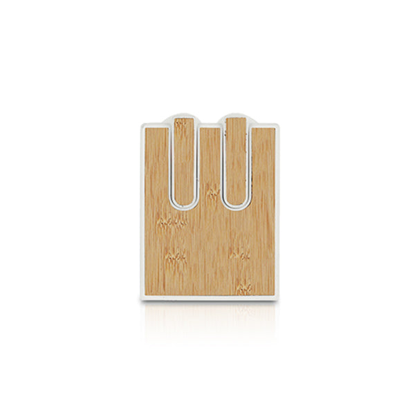 אוזניות בעיצוב במבוק לבן