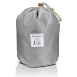 תיק איפור וקוסמטיקה סגירת שרוך כסוף