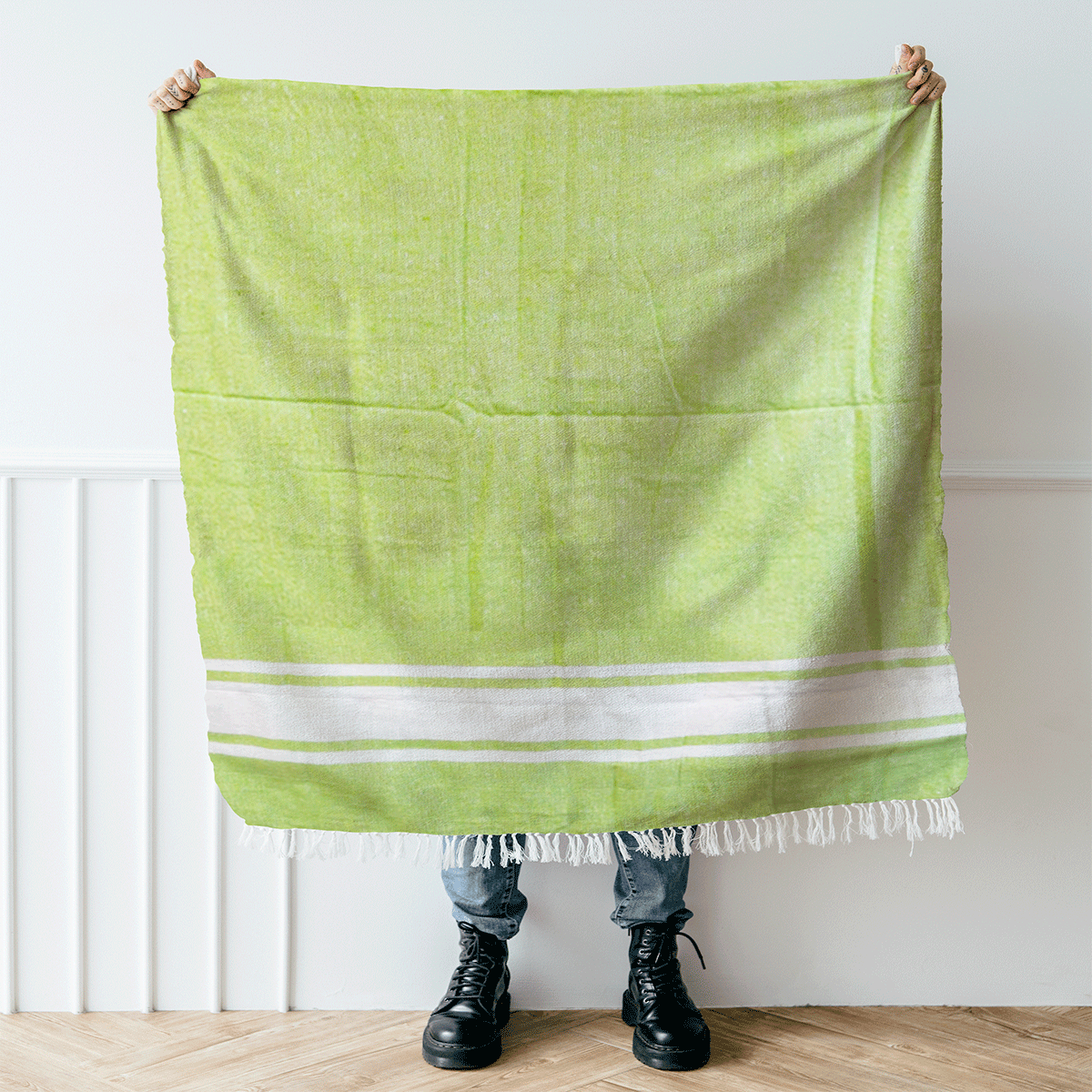 מגבת חוף פרנזים 88*160- מגבת טורקית - טוליפ