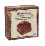 מארז ארבעה משחקי מחשבה מעץ קופסא