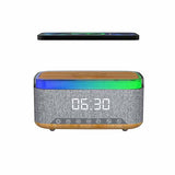 שעון משולב רמקול וטעינה אלחוטית לטלפון