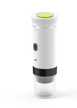 מכונת קפה ניידת איכותית 3 ב‑1 באריזת מתנה לבן