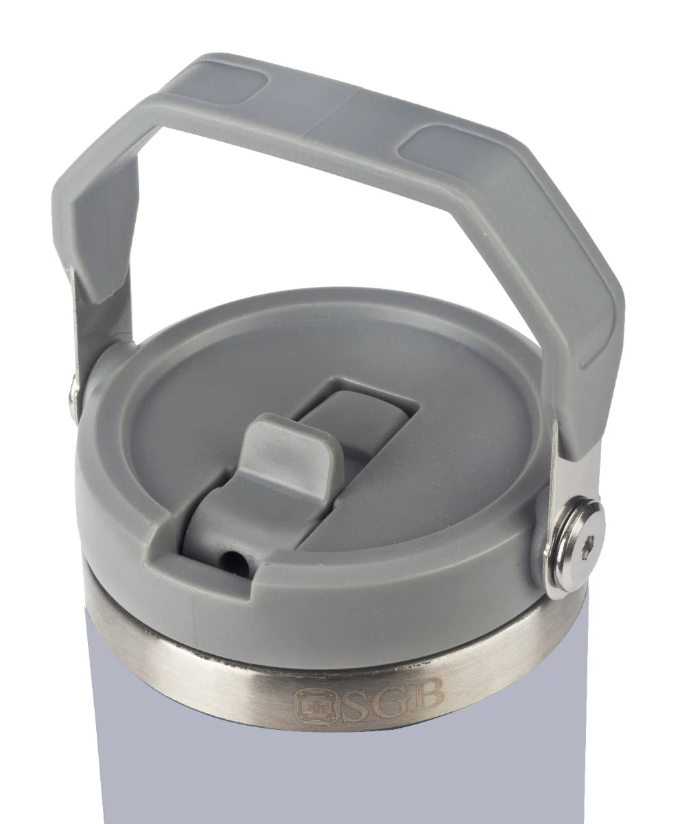 כוס תרמית 1 ליטר עם פיה נשלפת תקריב