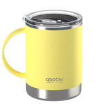 ספל תרמי 360 מ"ל ציפוי קרמי מבית ASOBU צהוב