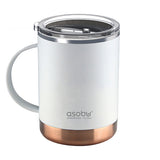 ספל תרמי 360 מ"ל ציפוי קרמי מבית ASOBU לבן